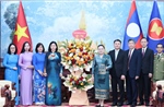 Hội Liên hiệp Phụ nữ Việt Nam chúc mừng 50 năm Quốc khánh nước CHDCND Lào