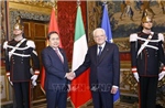 Chủ tịch Quốc hội Trần Thanh Mẫn hội kiến Tổng thống Italy