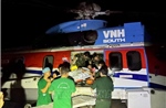 Trực thăng Binh đoàn 18 bay cấp cứu hai bệnh nhân nặng từ Trường Sa vào đất liền