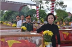Truy điệu và an táng 80 hài cốt liệt sĩ quân tình nguyện và chuyên gia Việt Nam hy sinh tại Lào