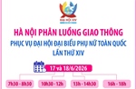Phân luồng giao thông phục vụ Đại hội đại biểu phụ nữ toàn quốc lần thứ XIV