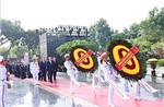 Lãnh đạo Đảng, Nhà nước dâng hương tưởng niệm các Anh hùng liệt sĩ