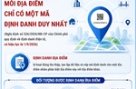 Mỗi địa điểm chỉ có một mã định danh duy nhất