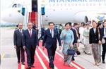 Tổng thống Myanmar và Phu nhân đến Hà Nội, bắt đầu thăm chính thức Việt Nam