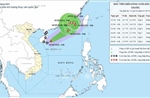 Bão số 5 giữ nguyên cường độ, di chuyển nhanh trên vùng biển phía Tây khu vực Bắc Biển Đông