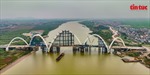 Ảnh 360: Cận cảnh cây cầu bắc qua sông Đuống đắt nhất tỉnh Bắc Ninh