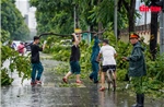 Công an, Quân đội chung tay mở đường giao thông cho người dân sau bão Yagi