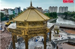 Ảnh 360 độ: Đài quan sát hình bát giác trên đập dâng sông Tô Lịch