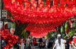 Hà Nội: Tuyến phố dài 1,3km với 40.000 lá cờ Tổ quốc hút du khách
