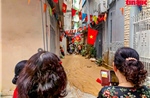 Đang khắc phục vụ bùn nhão tuyến Metro Nhổn phun trào ngõ 7 Giang Văn Minh