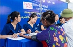 Long Châu cùng Hội Thầy thuốc trẻ và các bệnh viện tuyến trung ương chăm sóc sức khỏe cộng đồng tại xã Minh Châu