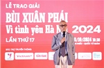 &#39;Giải thưởng lớn- Vì tình yêu Hà Nội&#39;: Vinh danh KTS luôn &#39;lo toan cho những di tích của Hà Nội&#39; Hoàng Đạo Kính