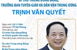 Trưởng Ban Tuyên giáo và Dân vận Trung ương Trịnh Văn Quyết