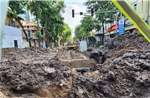 Đại công trường chống ngập vẫn ngổn ngang giữa trung tâm Hà Nội