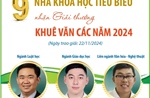 9 nhà khoa học tiêu biểu nhận giải thưởng Khuê Văn Các năm 2024