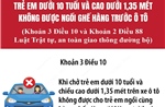 Từ 1/1/2026: Trẻ em dưới 10 tuổi và cao dưới 1,35 mét không được ngồi ghế hàng trước ô tô