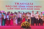Vĩnh Phúc: Hàng chục tác phẩm báo chí xuất sắc được vinh danh