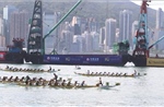 Sôi động lễ hội đua thuyền rồng quốc tế tại Hong Kong (Trung Quốc) 