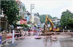 Mưa lớn gây ngập úng và tắc đường tại Sơn La, Lâm Đồng 