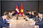 Chủ tịch Quốc hội Trần Thanh Mẫn gặp Chủ tịch Quốc hội Campuchia 
