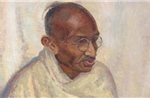 Đấu giá bức chân dung hiếm về anh hùng dân tộc Ấn Độ Mahatma Gandhi 