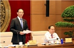 Phó Chủ tịch Quốc hội Trần Quang Phương gặp mặt Đoàn đại biểu Quốc hội các khóa tỉnh Cao Bằng