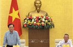 Phó Chủ tịch Quốc hội Lê Minh Hoan gặp mặt Đoàn đại biểu Quốc hội các khóa tỉnh Cà Mau và tỉnh Đồng Tháp