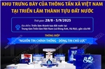 Khu trưng bày của Thông tấn xã Việt Nam tại Triển lãm thành tựu đất nước