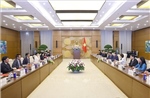 Chủ tịch Quốc hội Trần Thanh Mẫn tiếp Chủ tịch Liên minh Nghị sĩ hữu nghị Nhật - Việt