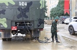Quân đội khắc phục hậu quả bão lũ tại các kho đạn, kho xăng dầu 