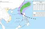 Bão số 14 giữ nguyên hướng và cường độ, Bắc Biển Đông động dữ dội