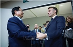 Thủ tướng Phạm Minh Chính gặp Tổng thống Pháp Emmanuel Macron