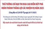 Thủ tướng chỉ đạo thi đua cao điểm bứt phá hoàn thành thắng lợi các nhiệm vụ năm 2025