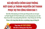 Hà Nội điều chỉnh giao thông nút giao La Thành-Nguyễn Chí Thanh từ 18/5/2026