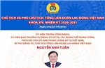 Danh sách Chủ tịch và Phó Chủ tịch Tổng Liên đoàn Lao động Việt Nam khóa XIV, nhiệm kỳ 2026-2031