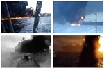 Video ghi lại cảnh Ukraine tấn công tàu dầu trong danh sách đen khiến Moskva giận dữ