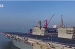 Video Trung Quốc thử nghiệm tàu tấn công đổ bộ đầu tiên thế giới có máy phóng điện từ