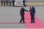 Video Tổng thống Mỹ Donald Trump đón Tổng thống Liên bang Nga Vladimir Putin ở Alaska