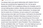 Tiết lộ của Tổng thống Trump trong dòng trạng thái mới nhất về xung đột Nga-Ukraine