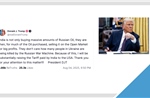 Cảnh báo mới nhất của Tổng thống Trump với Ấn Độ về việc nhập khẩu dầu Nga