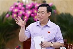 Chủ tịch Quốc hội Vương Đình Huệ làm việc với Ban Thường vụ Tỉnh ủy Bình Phước