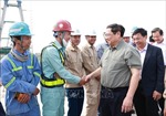 Thủ tướng Phạm Minh Chính kiểm tra tiến độ thi công cầu Mỹ Thuận 2