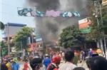 Sơn La: Cháy lớn tại siêu thị ở thị trấn Phù Yên