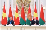Tổng Bí thư Tô Lâm và Tổng thống Belarus phát biểu với báo chí