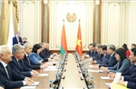 Tổng Bí thư Tô Lâm hội kiến Chủ tịch Hội đồng Cộng hòa (Thượng viện), Chủ tịch Viện Đại biểu (Hạ viện) và Lãnh đạo các chính đảng Belarus