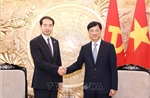 Chủ nhiệm Ủy ban Kiểm tra Trung ương Nguyễn Duy Ngọc tiếp Đại sứ Trung Quốc Hà Vĩ