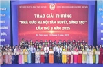 Tôn vinh 153 nhà giáo Hà Nội tâm huyết, sáng tạo
