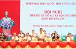 Thường trực Ban Bí thư Trần Cẩm Tú tiếp xúc cử tri tại Lào Cai