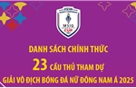 Danh sách chính thức 23 cầu thủ tham dự Giải vô địch bóng đá nữ Đông Nam Á 2025