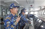Thượng tướng Nguyễn Văn Nghĩa kiểm tra luyện tập Diễu binh lực lượng vũ trang trên biển